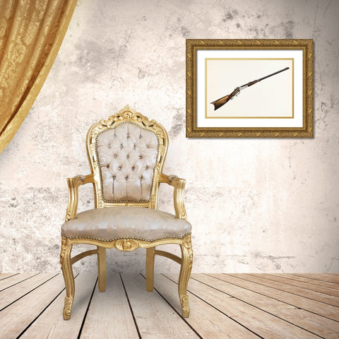 Rifle 1936 Gold Ornate Wood Framed Art Print with Double Matting by Simon, Natalie