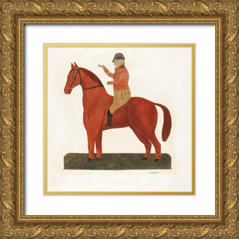 Weather Vane 1935 Gold Ornate Wood Framed Art Print with Double Matting by Strehlau, Carl