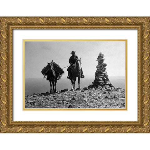 Photo of William Henry Jackson Gold Ornate Wood Framed Art Print with Double Matting by Vintage Photography