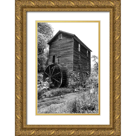 Wooden House in Tennessee Gold Ornate Wood Framed Art Print with Double Matting by Tennessee Picture Archive
