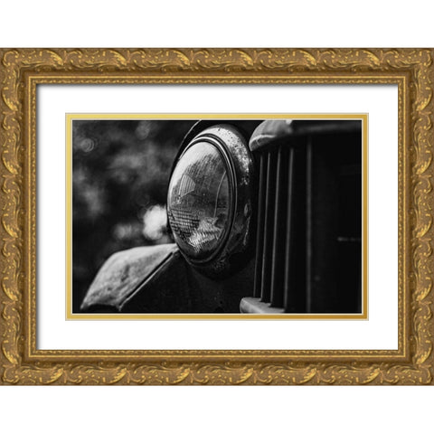 Better Days Gold Ornate Wood Framed Art Print with Double Matting by Vintage Photo Archive