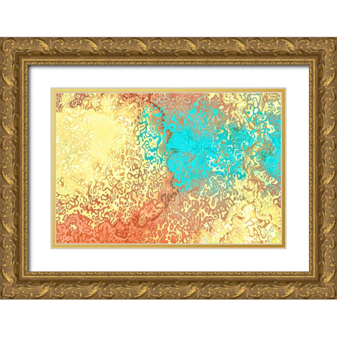 Ancestral Messages Gold Ornate Wood Framed Art Print with Double Matting by Alpenglow Workshop