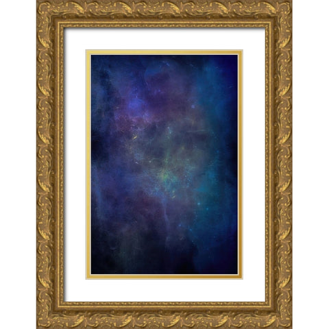 Background Radiation Gold Ornate Wood Framed Art Print with Double Matting by Alpenglow Workshop