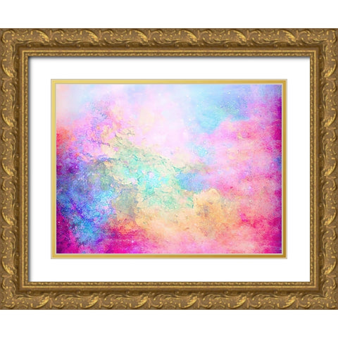 Celestial Wonders Gold Ornate Wood Framed Art Print with Double Matting by Alpenglow Workshop
