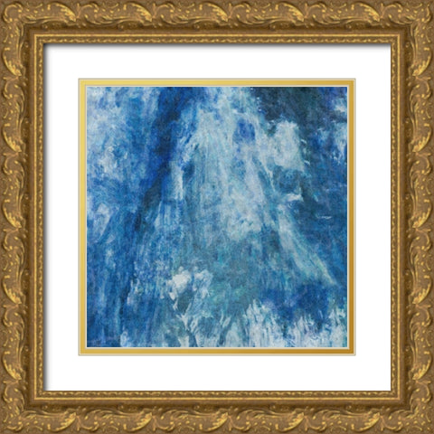 Distressed Jeans II Gold Ornate Wood Framed Art Print with Double Matting by Alpenglow Workshop