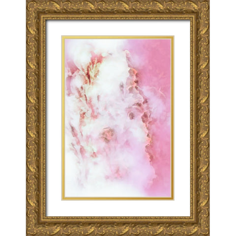 Dreaming of Roses Gold Ornate Wood Framed Art Print with Double Matting by Alpenglow Workshop