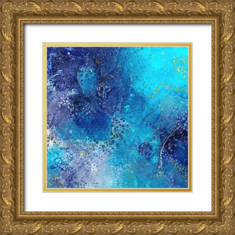 Scattered Treasures Gold Ornate Wood Framed Art Print with Double Matting by Alpenglow Workshop