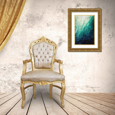 Under the Wave Gold Ornate Wood Framed Art Print with Double Matting by Alpenglow Workshop