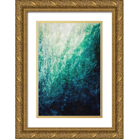 Under the Wave Gold Ornate Wood Framed Art Print with Double Matting by Alpenglow Workshop