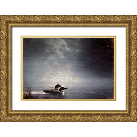 By Your Side Gold Ornate Wood Framed Art Print with Double Matting by Alpenglow Workshop