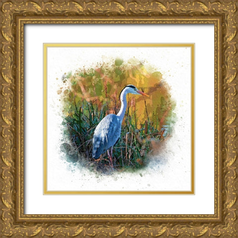 Patiently Waiting Gold Ornate Wood Framed Art Print with Double Matting by Alpenglow Workshop