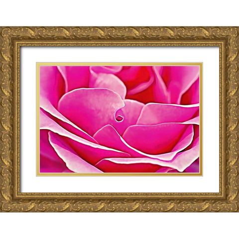 Pink Perfection Rose Gold Ornate Wood Framed Art Print with Double Matting by Alpenglow Workshop