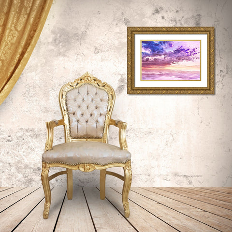 Floating in a Sea of Clouds Gold Ornate Wood Framed Art Print with Double Matting by Alpenglow Workshop