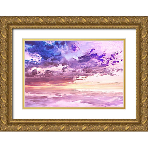 Floating in a Sea of Clouds Gold Ornate Wood Framed Art Print with Double Matting by Alpenglow Workshop
