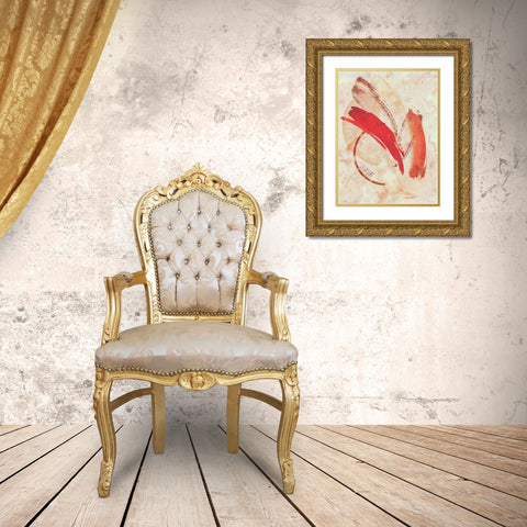 Ascending Notes Gold Ornate Wood Framed Art Print with Double Matting by Alpenglow Workshop