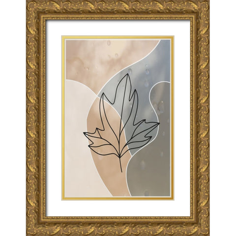 Autumn Rain Gold Ornate Wood Framed Art Print with Double Matting by Alpenglow Workshop