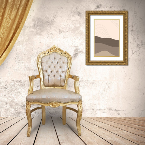 Dry Desert Lands I Gold Ornate Wood Framed Art Print with Double Matting by Alpenglow Workshop