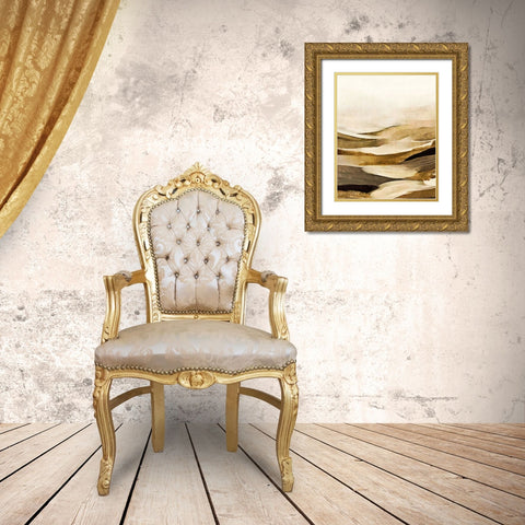 Endless Desert Gold Ornate Wood Framed Art Print with Double Matting by Alpenglow Workshop