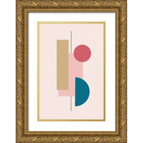Ordered Alignment I Gold Ornate Wood Framed Art Print with Double Matting by Alpenglow Workshop