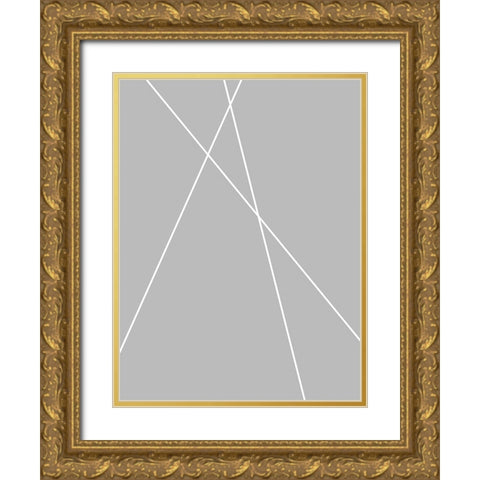 Pickup Sticks I Gold Ornate Wood Framed Art Print with Double Matting by Alpenglow Workshop