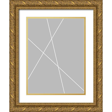 Pickup Sticks II Gold Ornate Wood Framed Art Print with Double Matting by Alpenglow Workshop