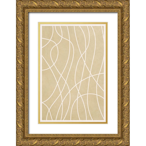 Spaghetti Strands I Gold Ornate Wood Framed Art Print with Double Matting by Alpenglow Workshop