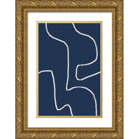 Wandering Gold Ornate Wood Framed Art Print with Double Matting by Alpenglow Workshop