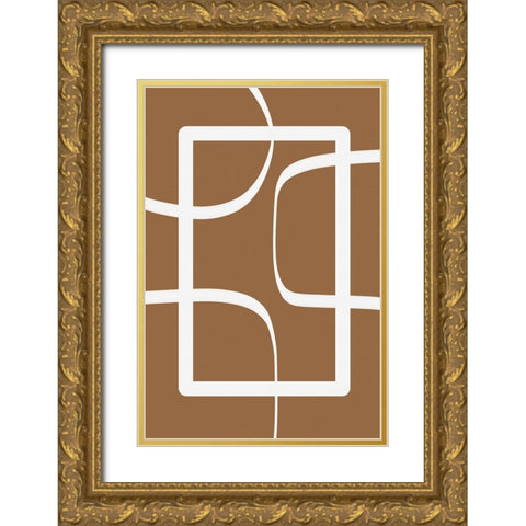 Windows Gold Ornate Wood Framed Art Print with Double Matting by Alpenglow Workshop