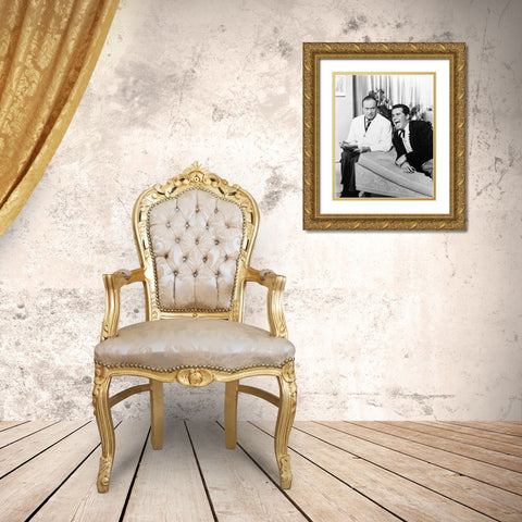 Bob Hope, James Garner, 1961 Gold Ornate Wood Framed Art Print with Double Matting by Vintage Hollywood Archive