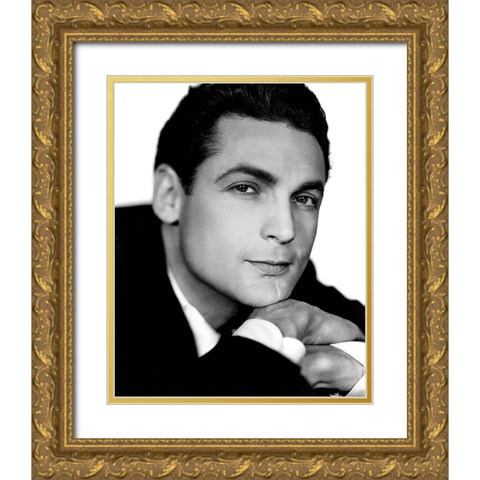 Charles Farrell Gold Ornate Wood Framed Art Print with Double Matting by Vintage Hollywood Archive