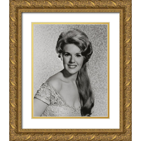 Connie Stevens Gold Ornate Wood Framed Art Print with Double Matting by Vintage Hollywood Archive