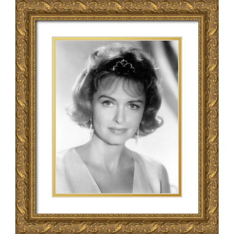 Donna Reed Gold Ornate Wood Framed Art Print with Double Matting by Vintage Hollywood Archive