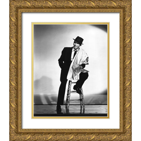 Frank Sinatra, 1957 II Gold Ornate Wood Framed Art Print with Double Matting by Vintage Hollywood Archive