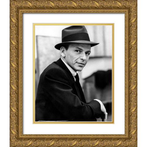Frank Sinatra, 1957 III Gold Ornate Wood Framed Art Print with Double Matting by Vintage Hollywood Archive