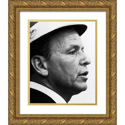 Frank Sinatra, 1964 Gold Ornate Wood Framed Art Print with Double Matting by Vintage Hollywood Archive