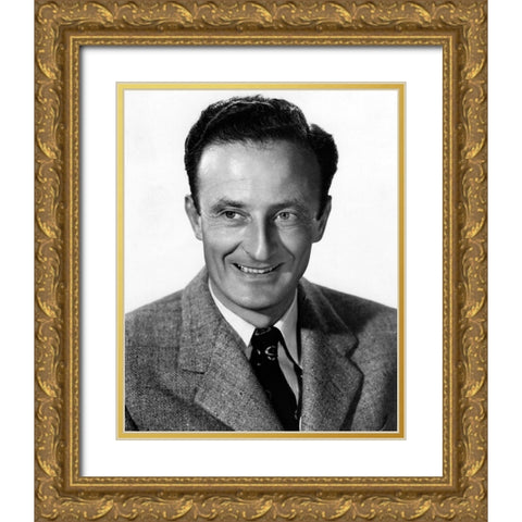 Fred Zinnemann, 1940 Gold Ornate Wood Framed Art Print with Double Matting by Vintage Hollywood Archive