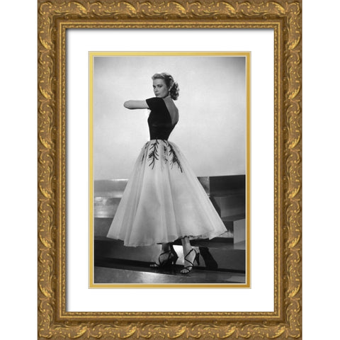 Grace Kelly, Rear Window, 1954 I Gold Ornate Wood Framed Art Print with Double Matting by Vintage Hollywood Archive