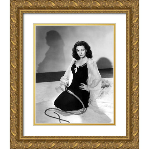 Hedy Lamarr, The Strange Woman, 1946 Gold Ornate Wood Framed Art Print with Double Matting by Vintage Hollywood Archive