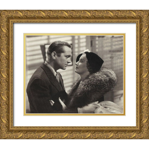 James Dunn, Judith Allen, Bright Eyes, 1934 Gold Ornate Wood Framed Art Print with Double Matting by Vintage Hollywood Archive