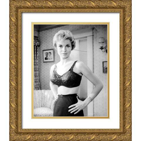 Janet Leigh, Psycho, 1960 Gold Ornate Wood Framed Art Print with Double Matting by Vintage Hollywood Archive