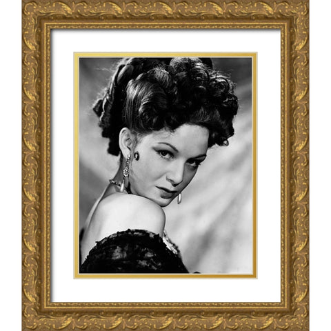 Jean Kent Gold Ornate Wood Framed Art Print with Double Matting by Vintage Hollywood Archive