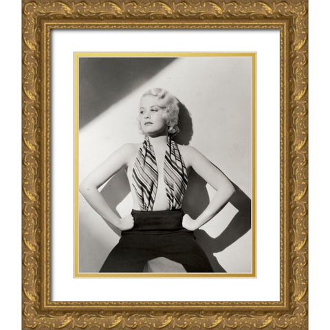 Joan Marsh, 1930 Gold Ornate Wood Framed Art Print with Double Matting by Vintage Hollywood Archive