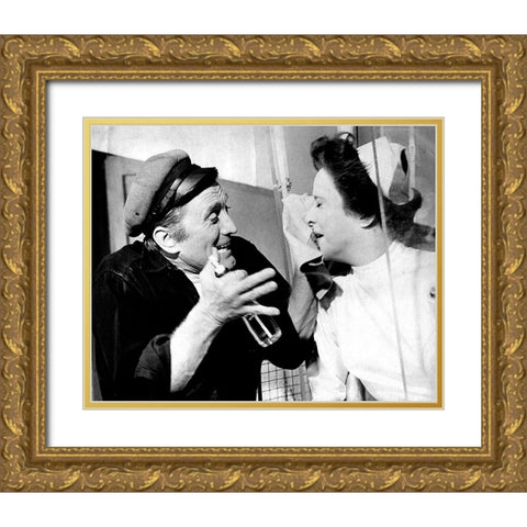 Kirk Douglas, 1963 Gold Ornate Wood Framed Art Print with Double Matting by Vintage Hollywood Archive