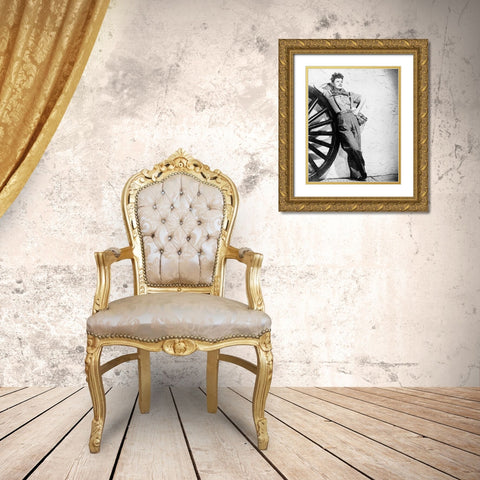 Lady in a Jam Gold Ornate Wood Framed Art Print with Double Matting by Vintage Hollywood Archive