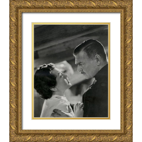 Lana Turner, Clark Gable, Betrayed, 1954 Gold Ornate Wood Framed Art Print with Double Matting by Vintage Hollywood Archive