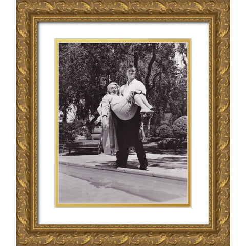 Lana Turner, Kirk Douglas,Â The Bad and the Beautiful, 1952 Gold Ornate Wood Framed Art Print with Double Matting by Vintage Hollywood Archive