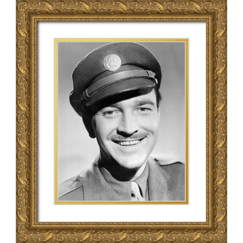 Lee Bowman Gold Ornate Wood Framed Art Print with Double Matting by Vintage Hollywood Archive