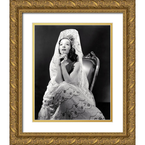 Lupe Velez, Mexican Spitfire Gold Ornate Wood Framed Art Print with Double Matting by Vintage Hollywood Archive