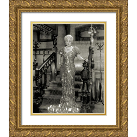 Mae West,Â She Done Him Wrong, 1933 Gold Ornate Wood Framed Art Print with Double Matting by Vintage Hollywood Archive