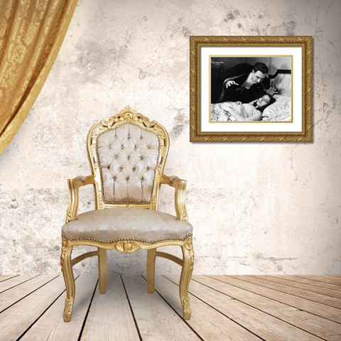 Lupita Tovar, Carlos Villarias, Dracula, 1931 Gold Ornate Wood Framed Art Print with Double Matting by Vintage Hollywood Archive